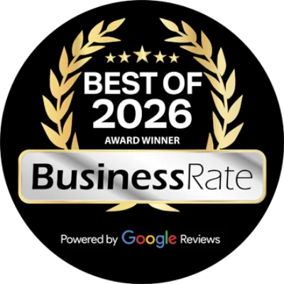 BusinessRate Best of 2026 Award Winner - Galaxy Heating & Air rated #1 HVAC in Pleasant Hill