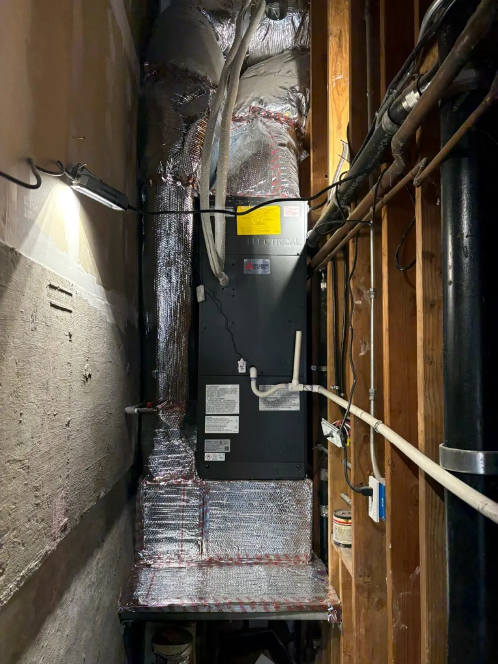 30,000 BTU Mitsubishi heat pump installed at a San Francisco home