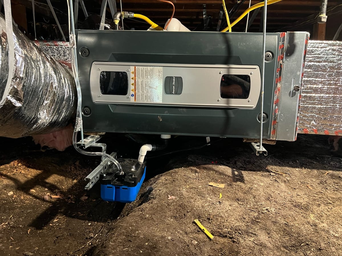 Furnace replacement installation by Galaxy Heating & Air at a Claremont Berkeley home